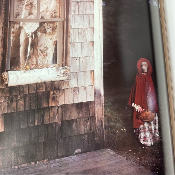 SOLD Little Red Riding Hood with Weimaraner dogs by William Wegman - Picture 5 of 8